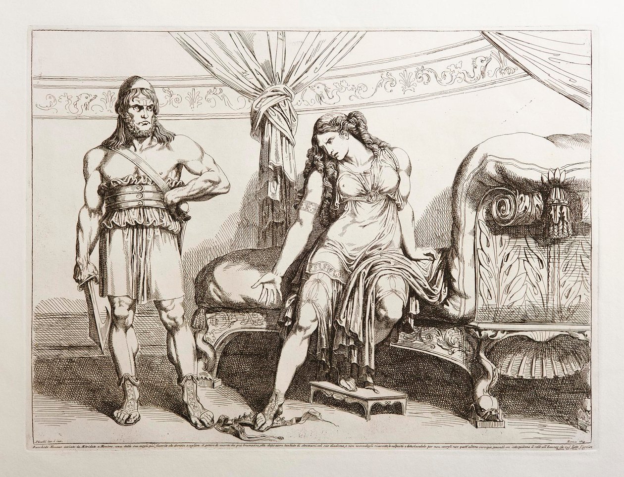 Bacchus Sent to Monime by Mithridates by Bartolomeo Pinelli