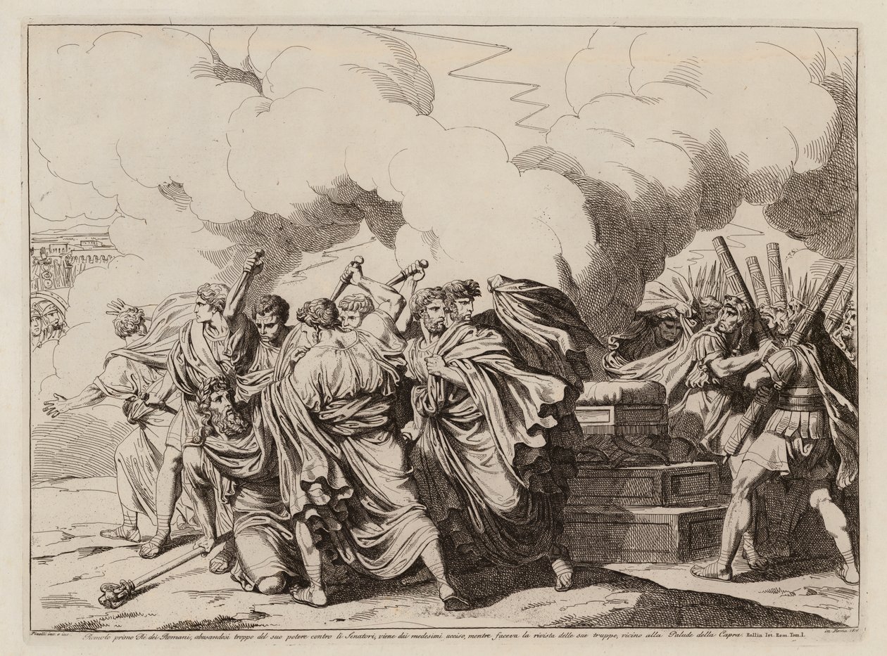 Death of Romulus by Bartolomeo Pinelli