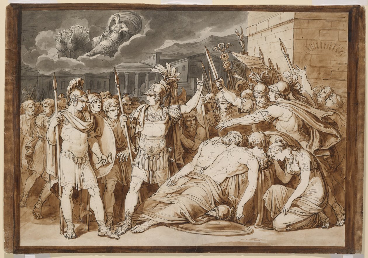 Juno Swears to Avenge the Death of Almo and Galaesus by Bartolomeo Pinelli