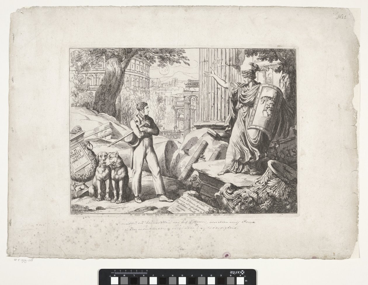 Title Print with Bartolomeo Pinelli and Rome