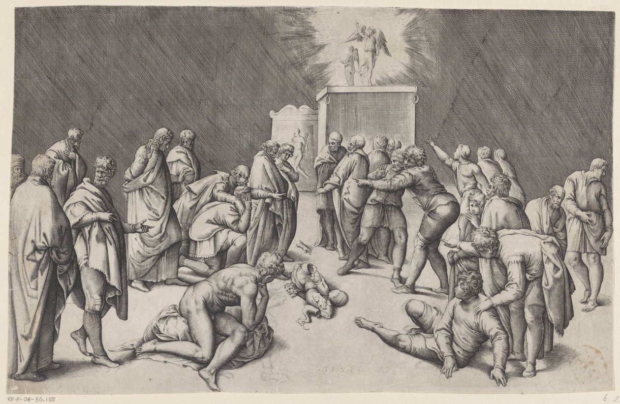 Ark of the Covenant in the Temple of Dagon by Battista Franco