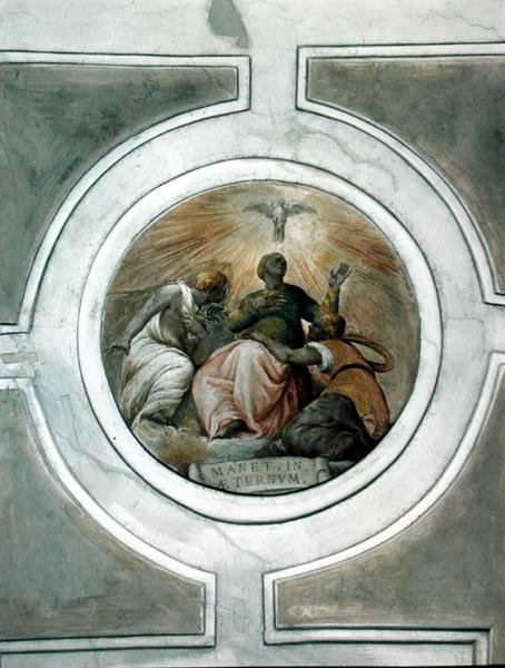 Representation of one of the Virtues (detail) by Battista Franco