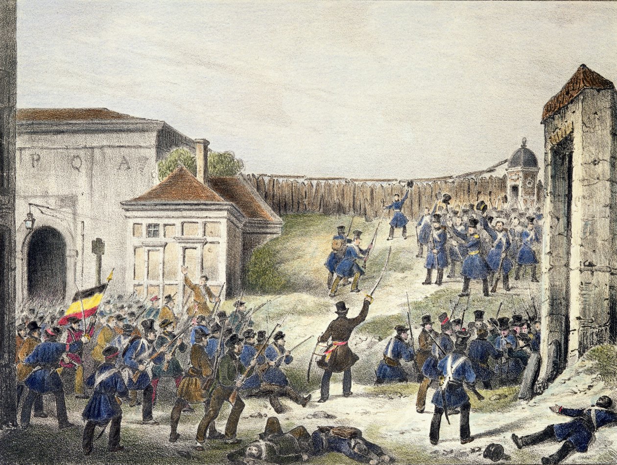Antwerp: The Last Attack of Dutch Troops, 27th October 1830 by Belgian School