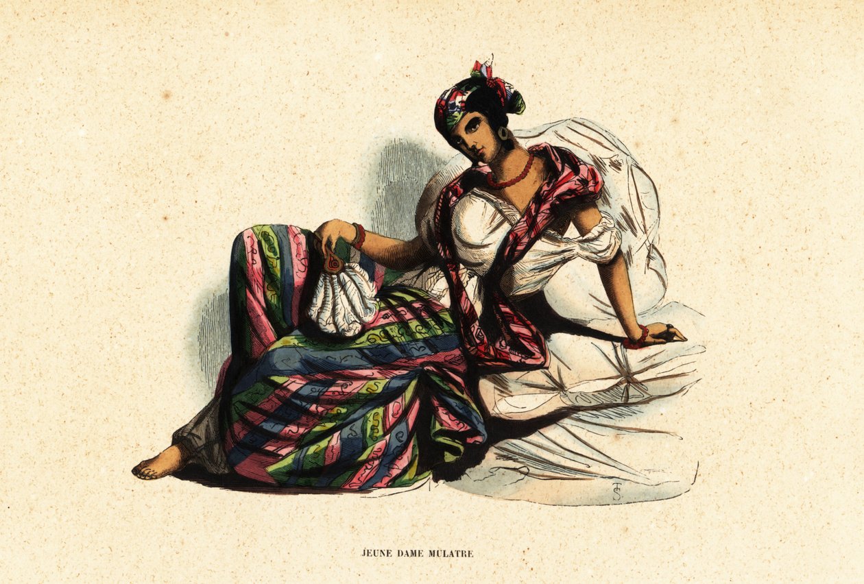 Mixed-Race or Mulatto Woman of Port-au-Prince, Haiti