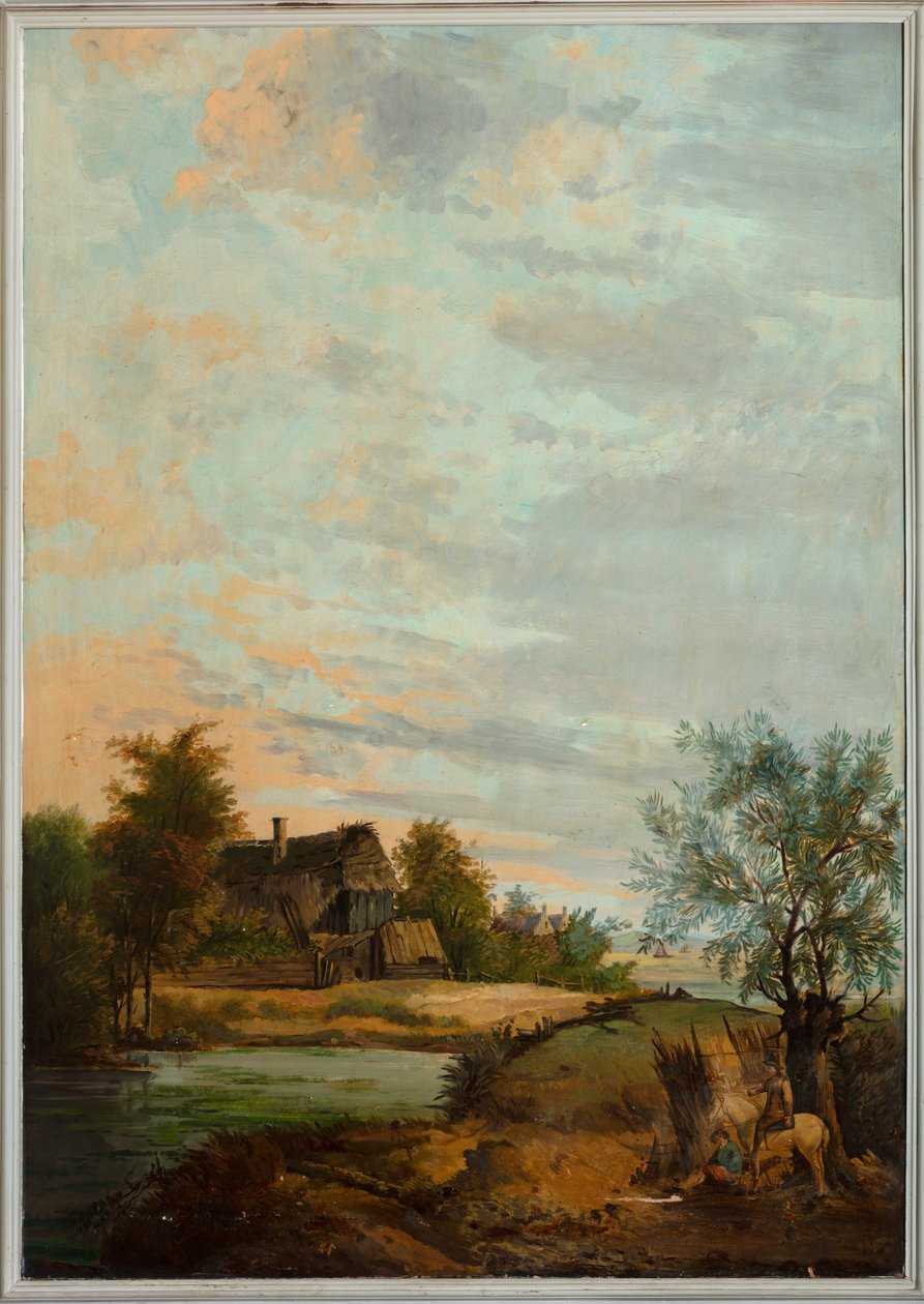 Second Back Room, Meeting Room, Murals with Rural Scenes in Classical Style (c.1810), Scene 7 by Belgian School