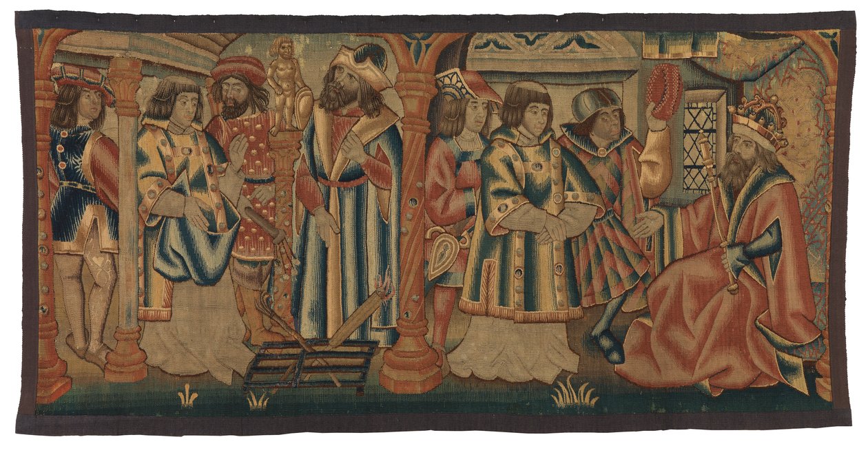 Tapestry, Two scenes from the Life of St Lawrence by Belgian School