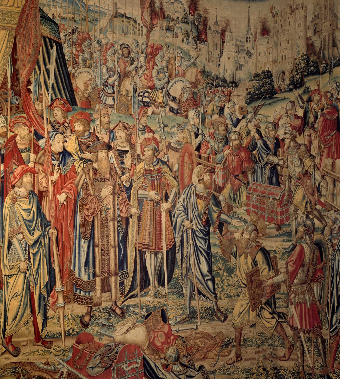 Tapestry of David and Bethsabee: The Arms of Joab by Belgian School