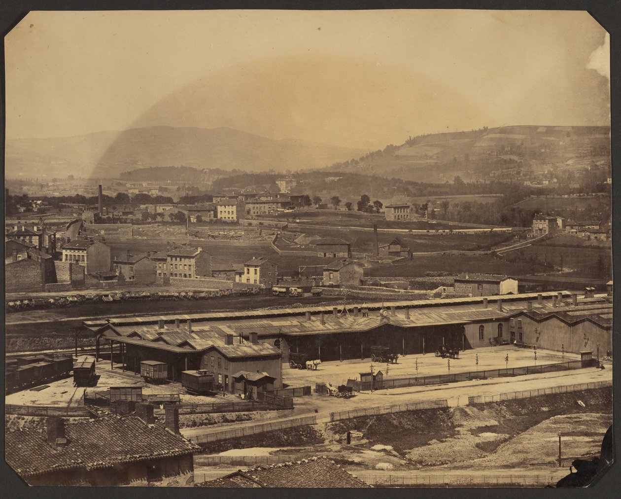 View of St. Etienne Looking East Toward the Train Station by Belotti
