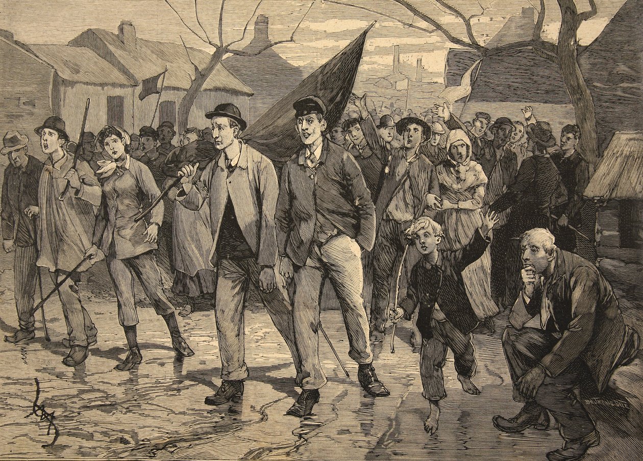 General Strike in Belgium-Miners