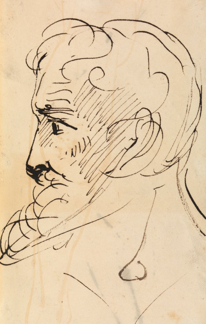 Portrait Study of a Man's Profile by Benjamin Robert Haydon