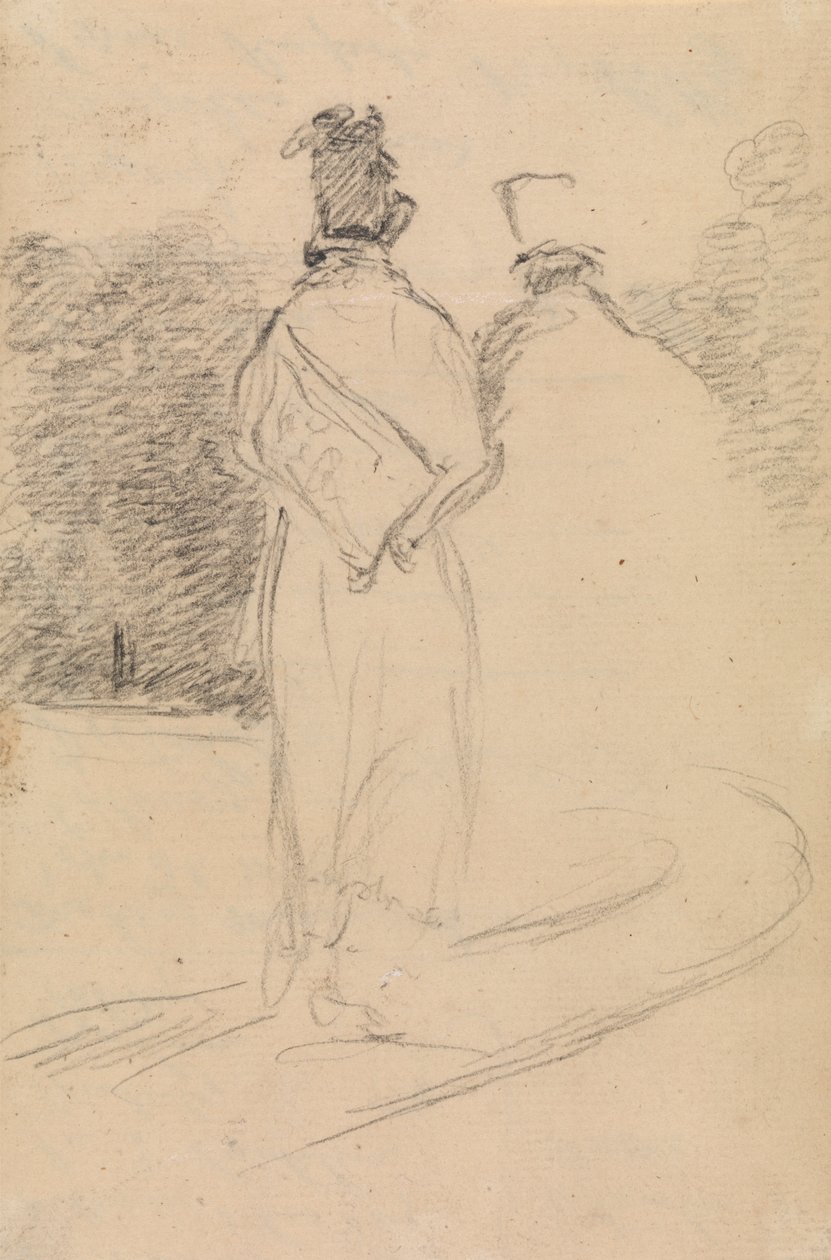 Rear View Study of a Man Walking by Benjamin Robert Haydon