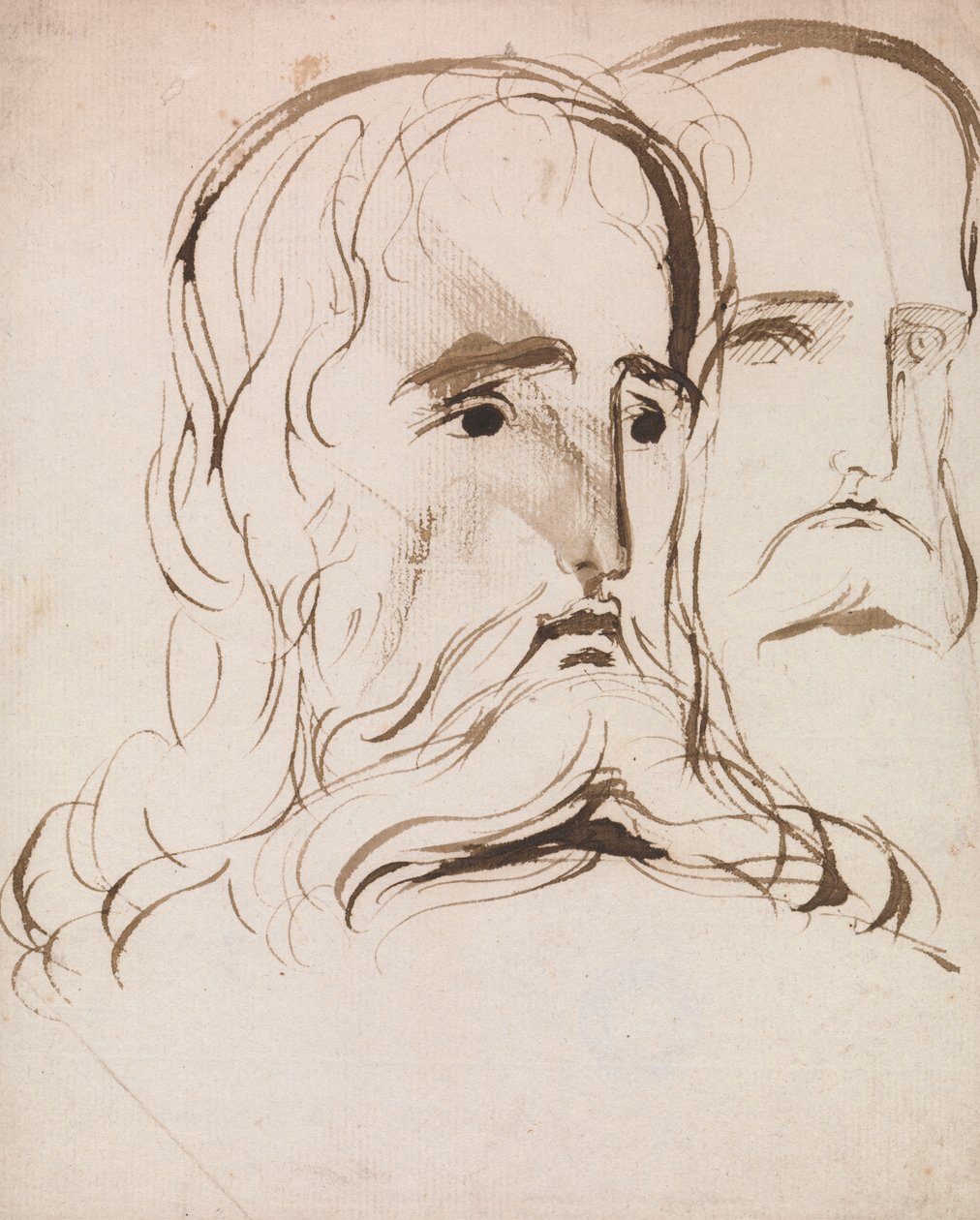 Study for the Head of Christ and an Apostle by Benjamin Robert Haydon
