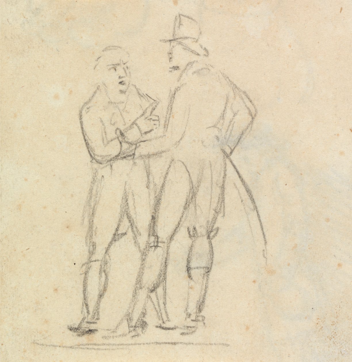 Study of Two Men Standing, While in Conversation by Benjamin Robert Haydon