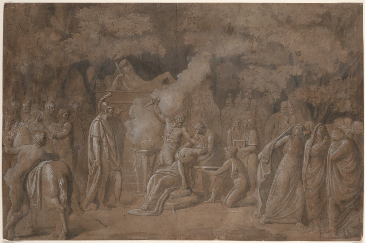 Death of Iphigenia (?) by Benjamin West