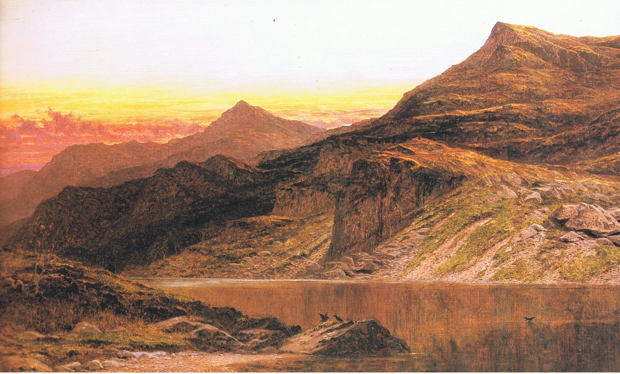 A Welsh Sunset, from magazine or book source unknown by Benjamin Williams Leader