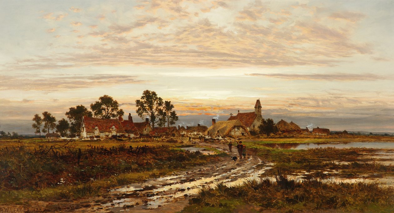 Worcestershire Morning Clearing after Rain, 1897 by Benjamin Williams Leader
