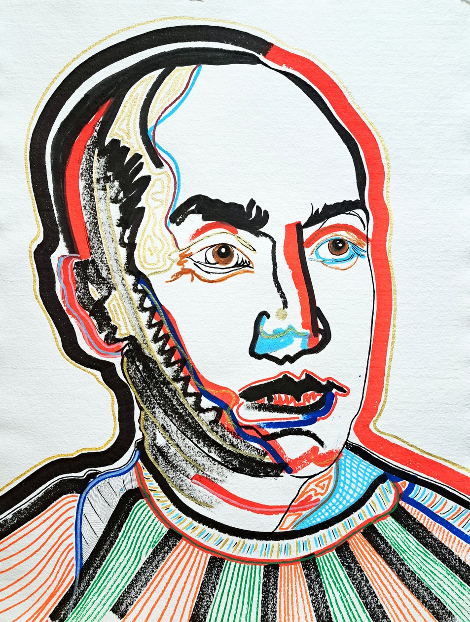 Surportrait: Isamu Noguchi 1, 2022 by Benoit Erwann Boucherot