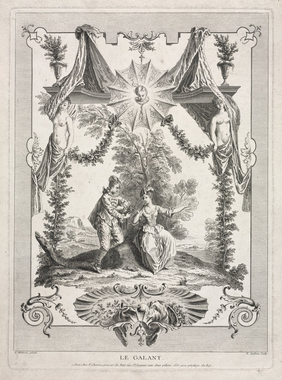 The Gallant by Benoit II Audran