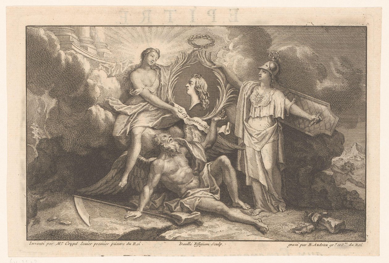 Allegory of the Immortality of the French King by Benoît Audran (II)