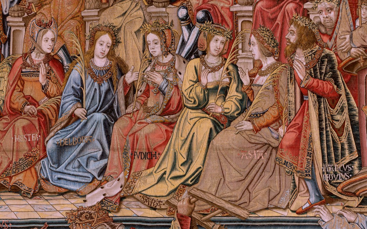 Series The Honours. Honour. Second tapestry in the series. Ca 1550. by Bernaert van (circle of) Orley