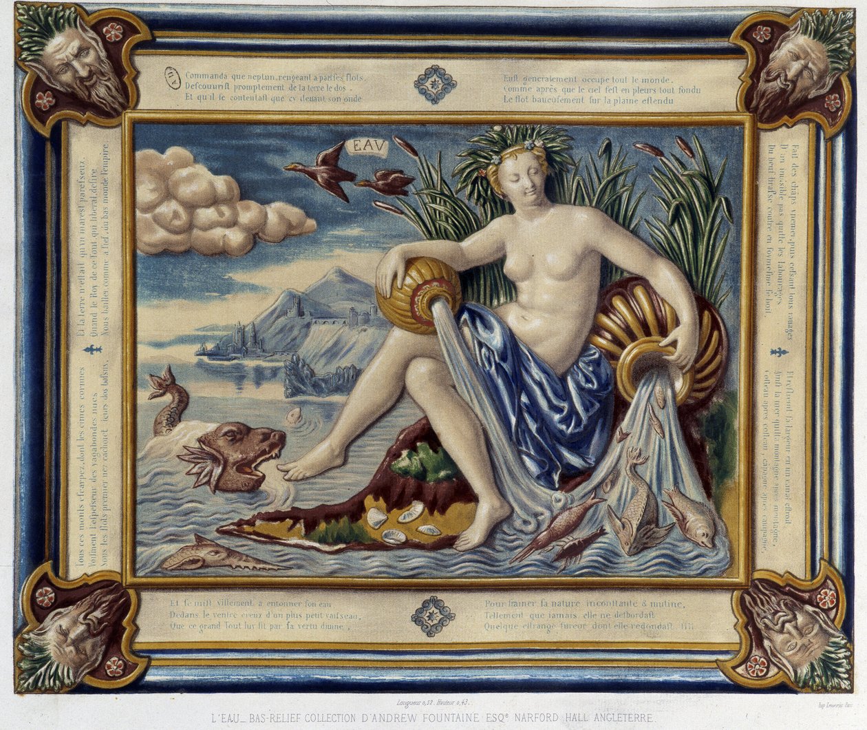 The Water (or Vessel) - Bas-relief, in 