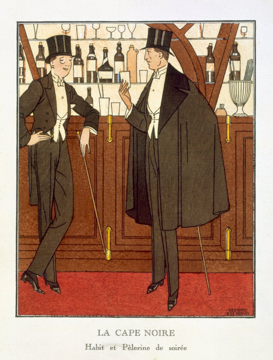 The Black Cape by Bernard Boutet de Monvel