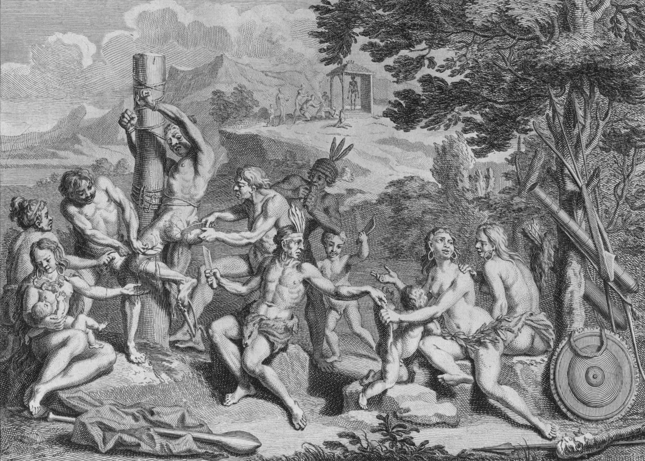 Captive Sacrificed by the Antis, 1723 by Bernard Picart
