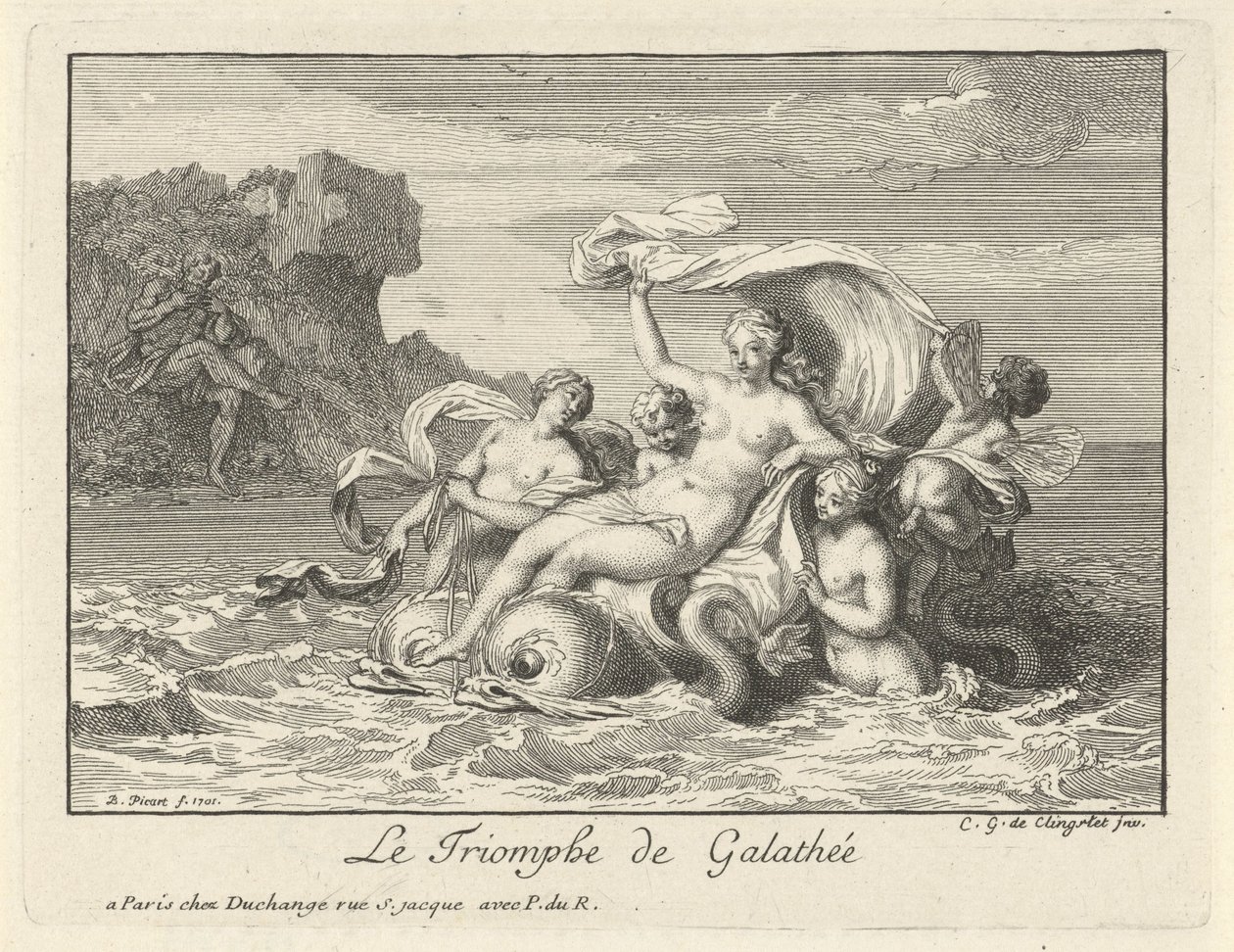 Triumph of Galatea by Bernard Picart