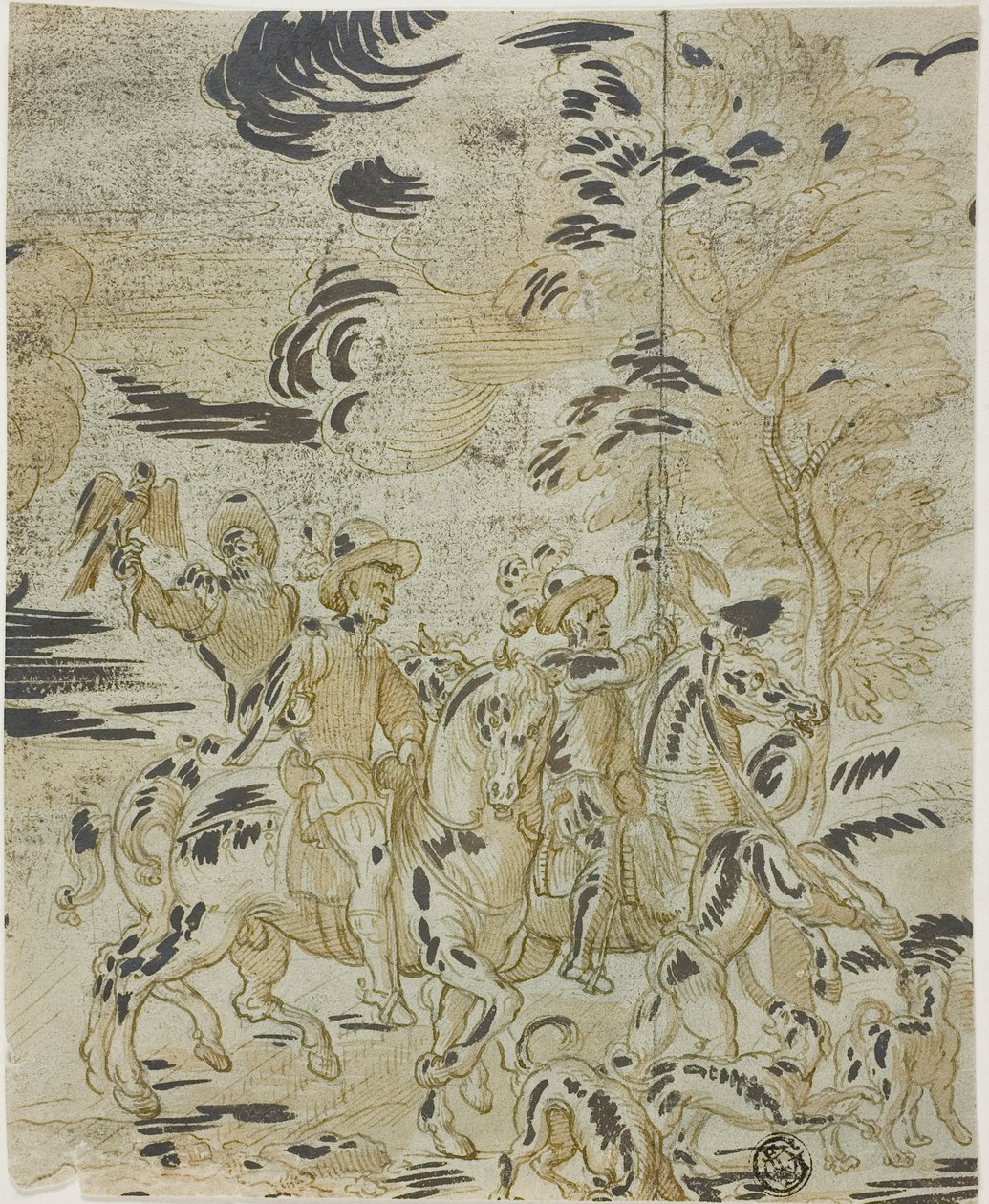 Falcon Hunt by Bernard van Orley