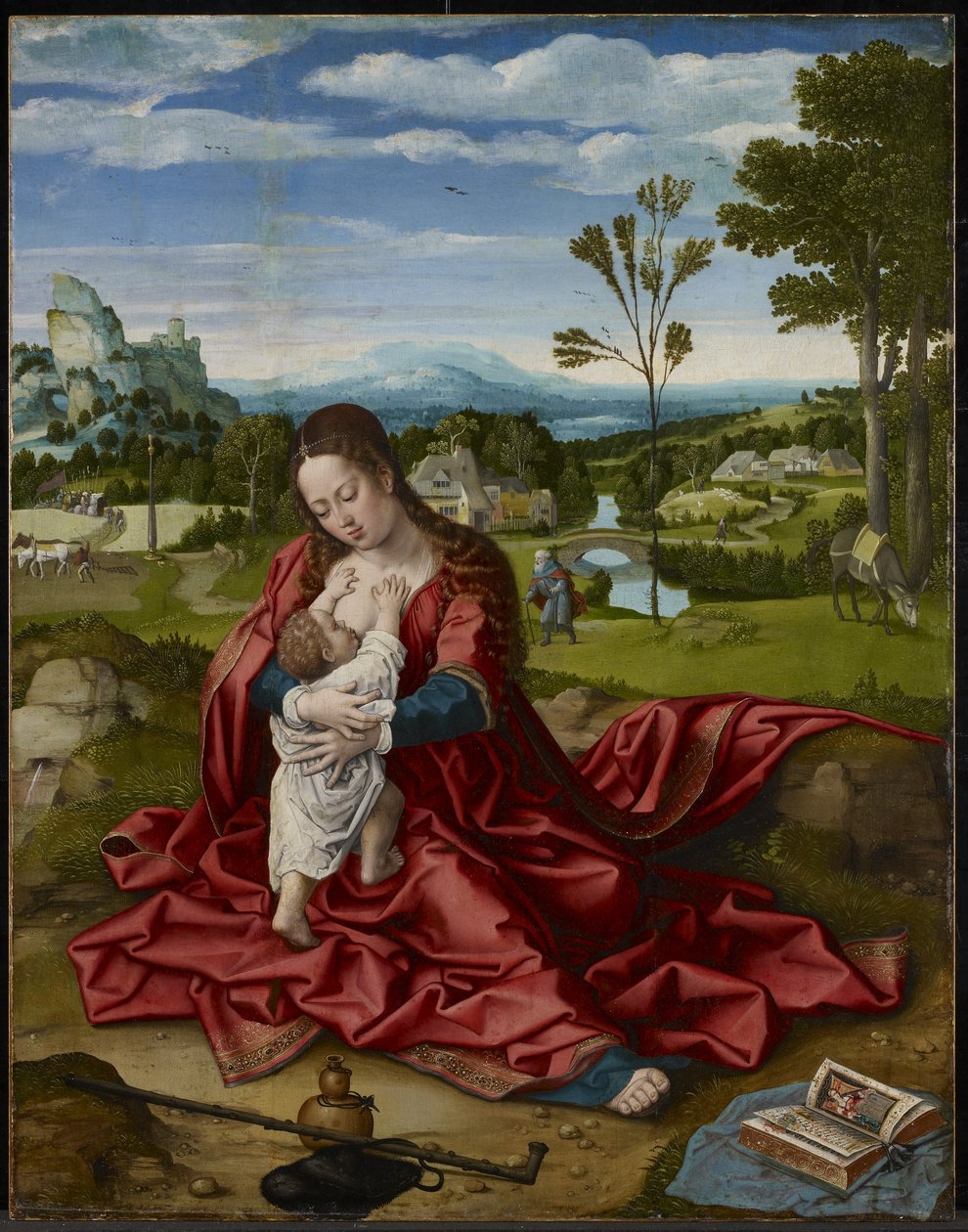 Rest on the Flight into Egypt by Bernard van Orley