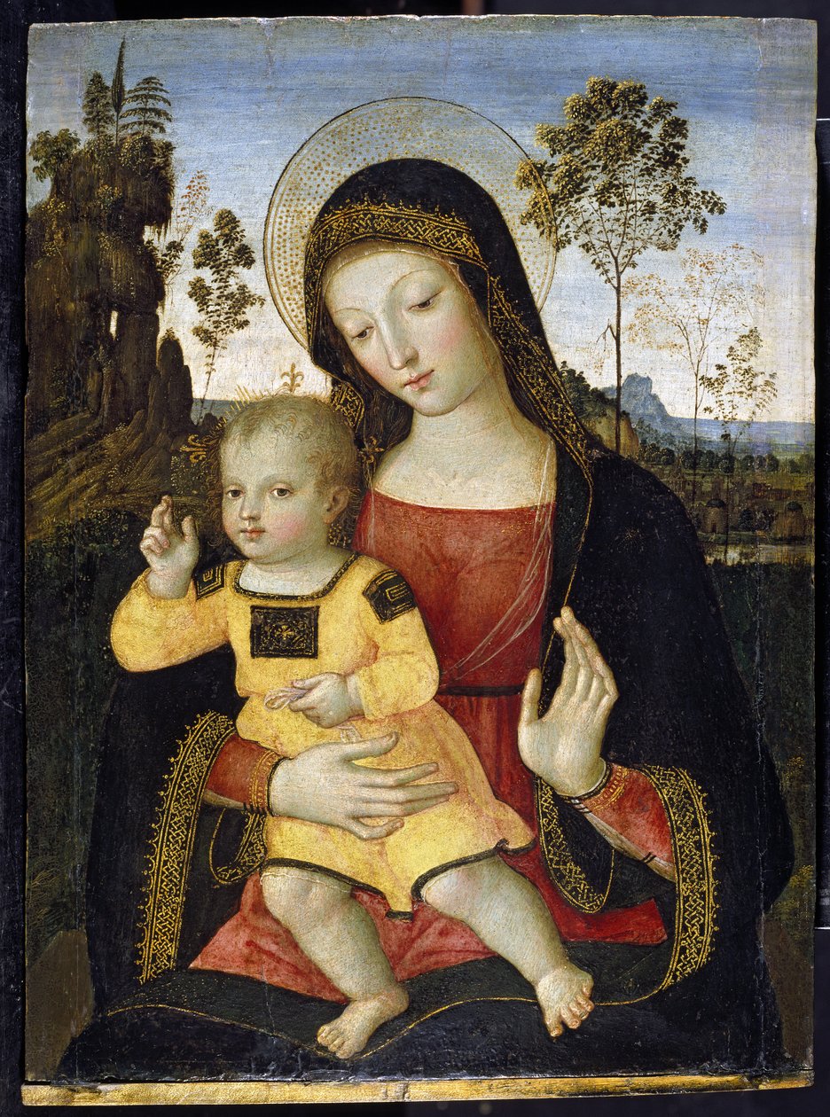The Virgin and Child, 15th Century by Bernardino di Betto Pinturicchio