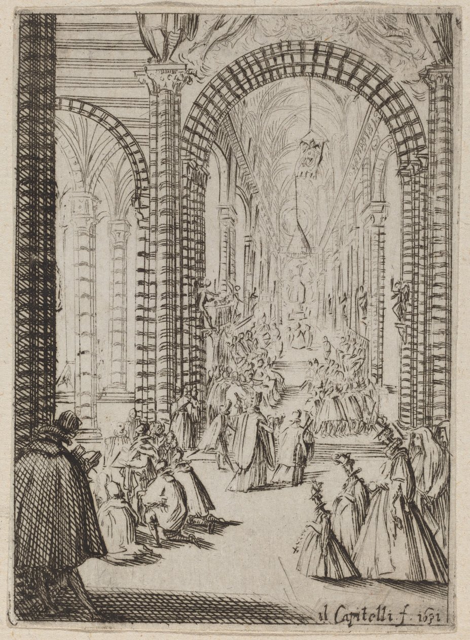 Interior of a Church by Bernardino Capitelli