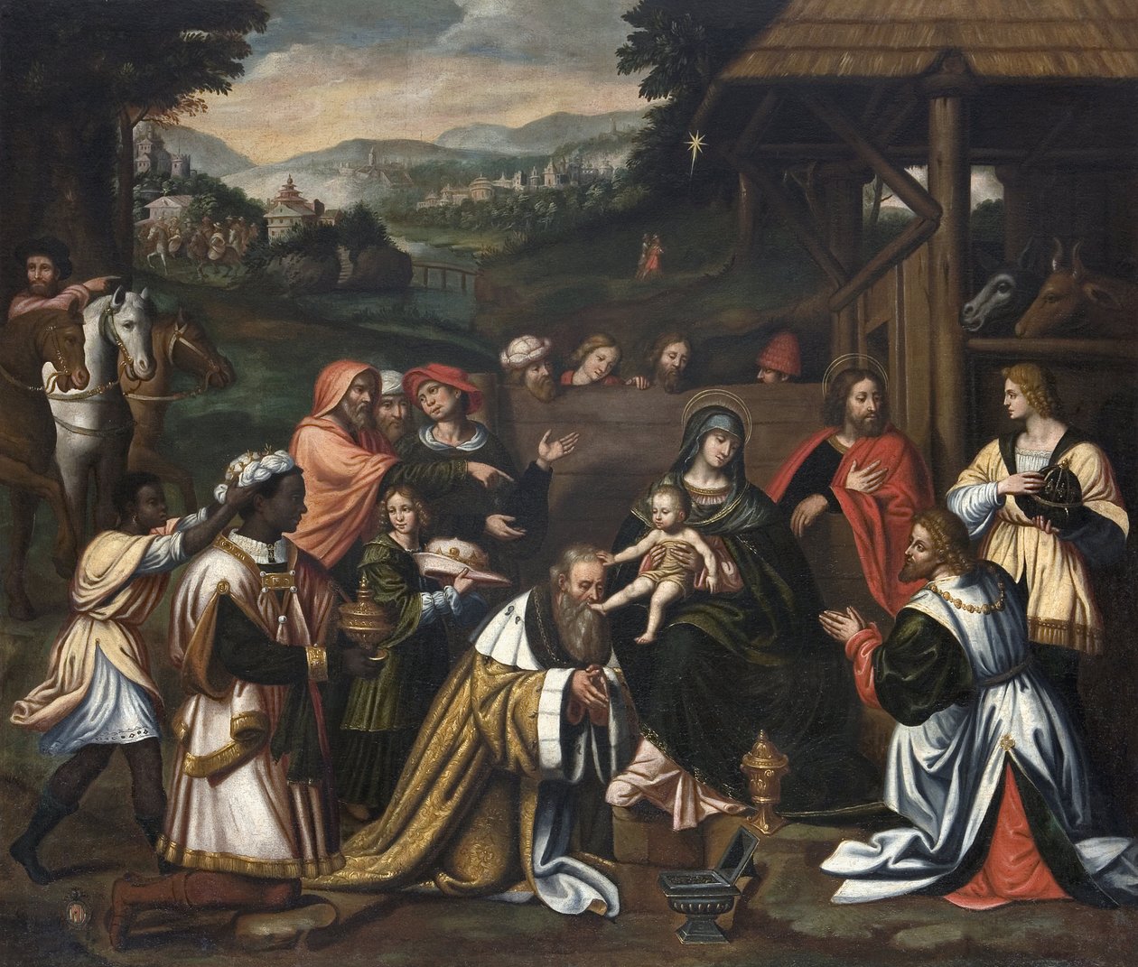 Adoration of the Magi by Bernardino Luini