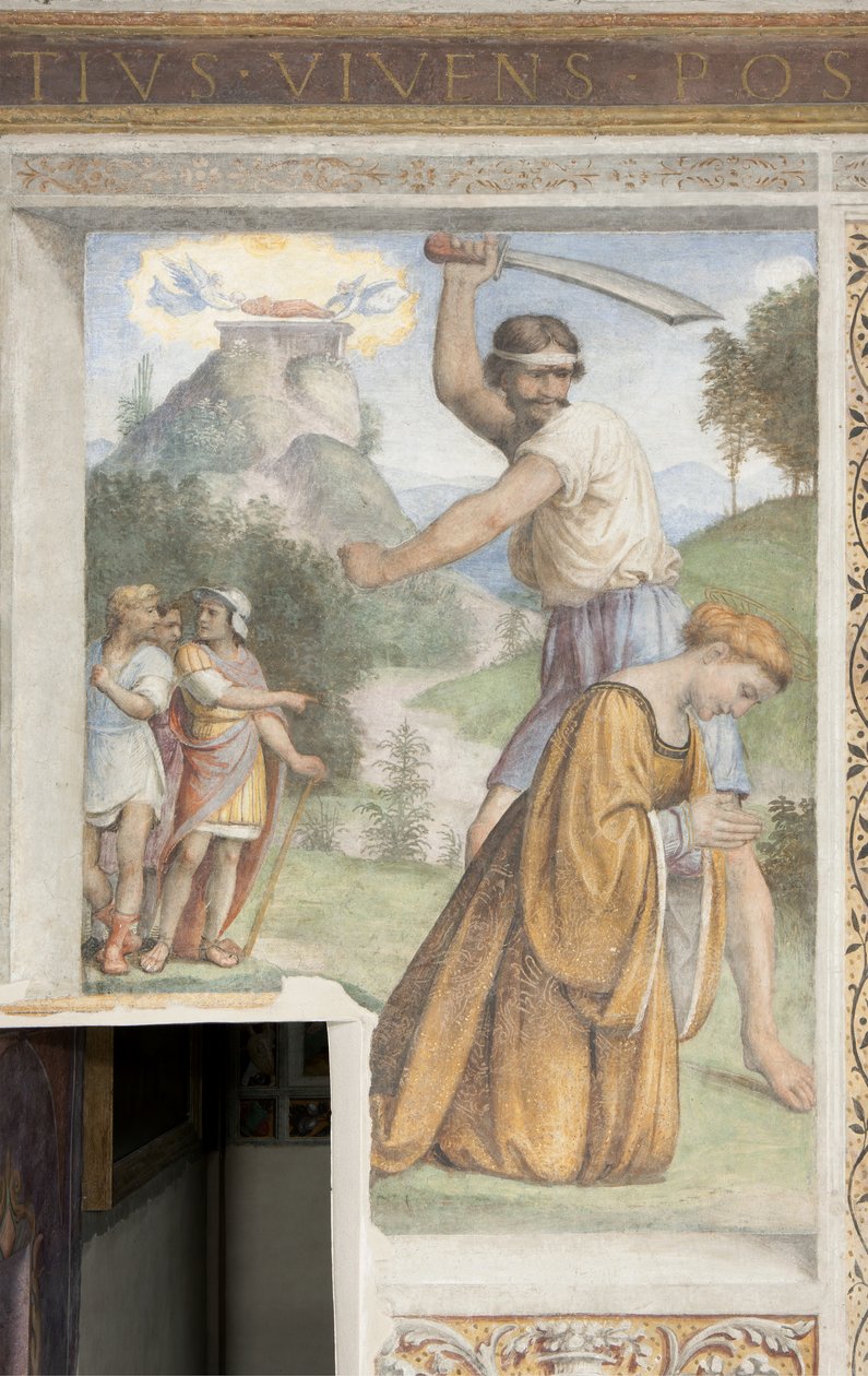 Decapitation of Saint Catherine of Alexandria, Besozzi Chapel by Bernardino Luini