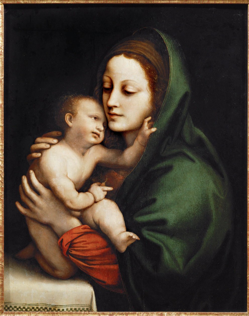 Saint Mary and Child, Fragment of a Presentation in the Temple