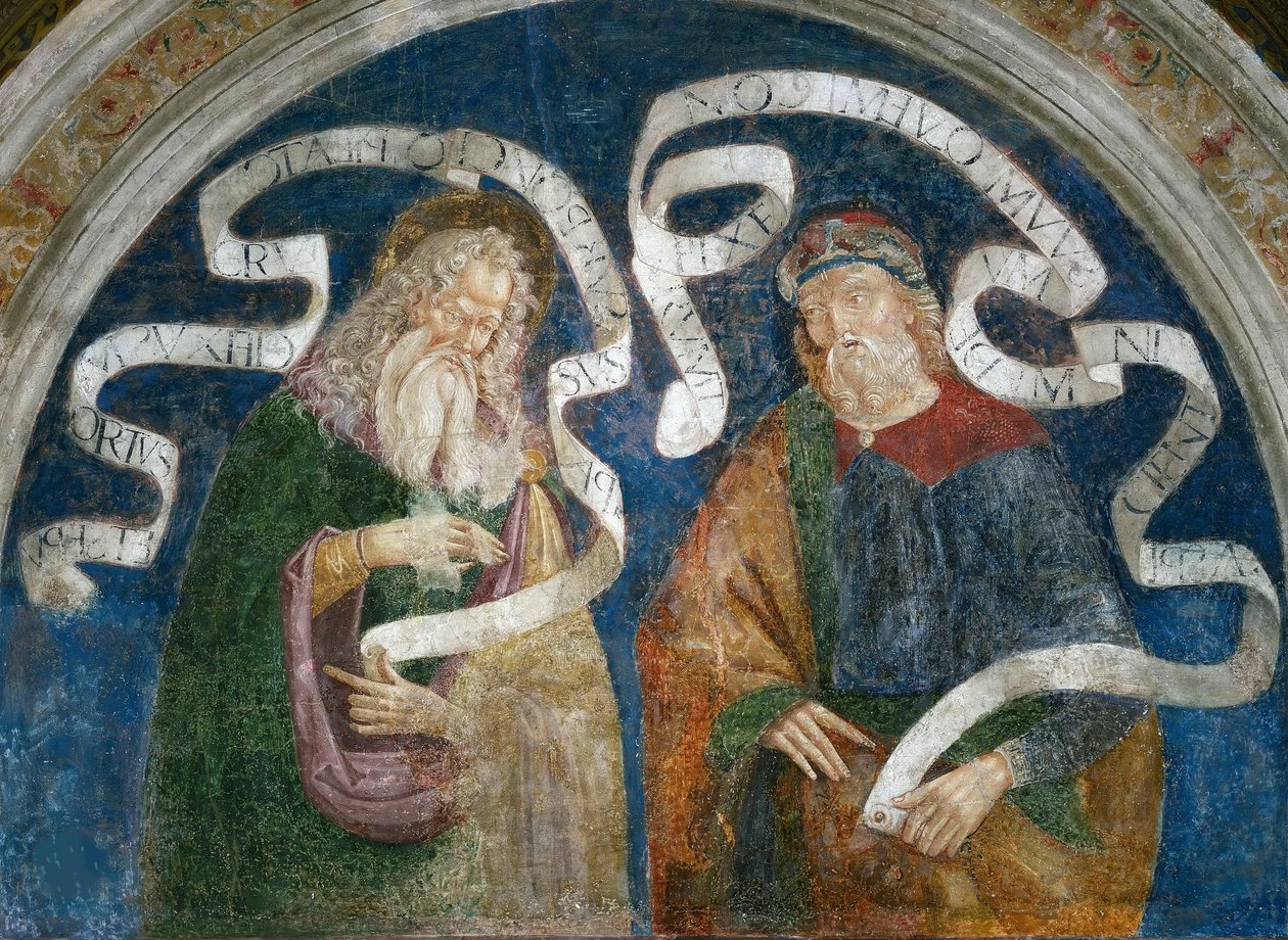 The Apostle James the Great and the prophet Zephaniah by Bernardino di Betto (workshop of) Pinturicchio