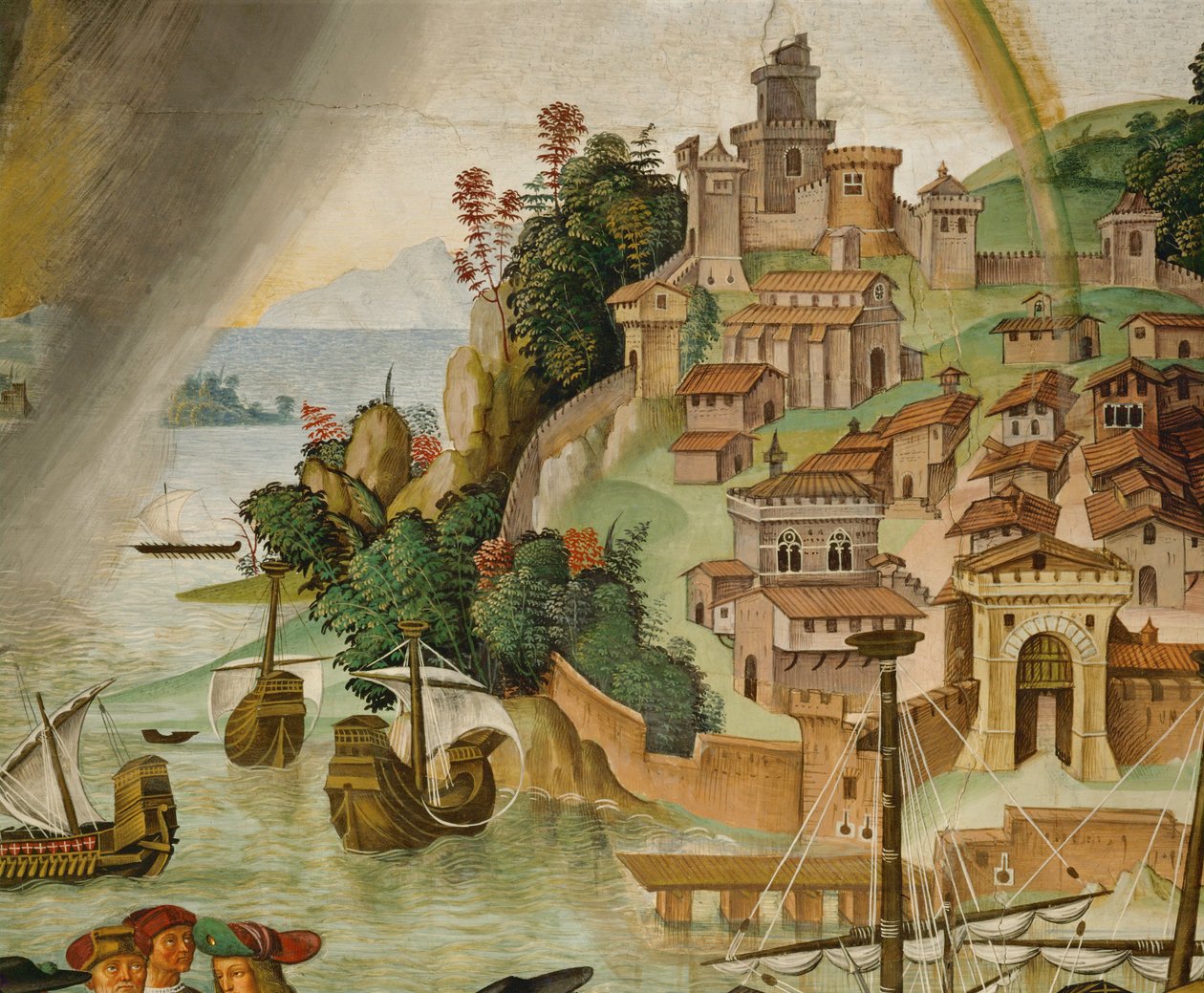 Aeneas Silvius Piccolomini Arrives at Talamone by Bernardino di Betto Pinturicchio