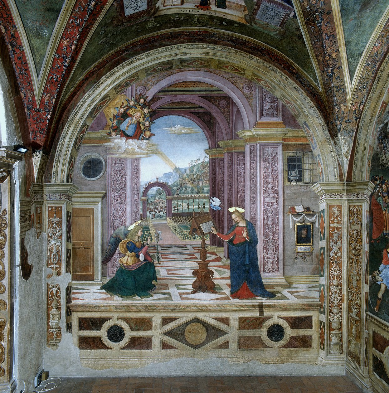 Annunciation by Bernardino di Betto Pinturicchio
