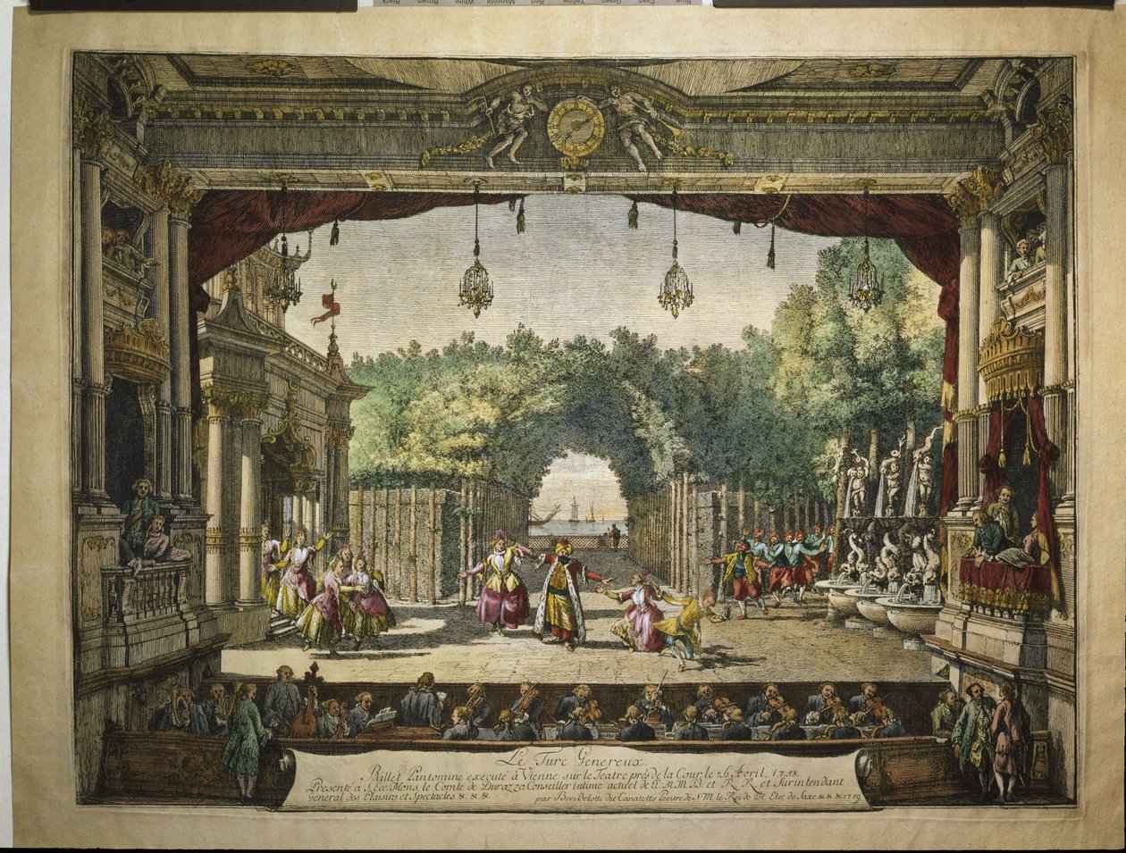Ballet Le Turc Généreux in the Vienna Burgtheater by Bernardo Bellotto