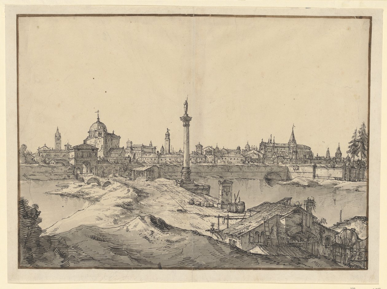 Imaginary View of Padua by Bernardo Bellotto
