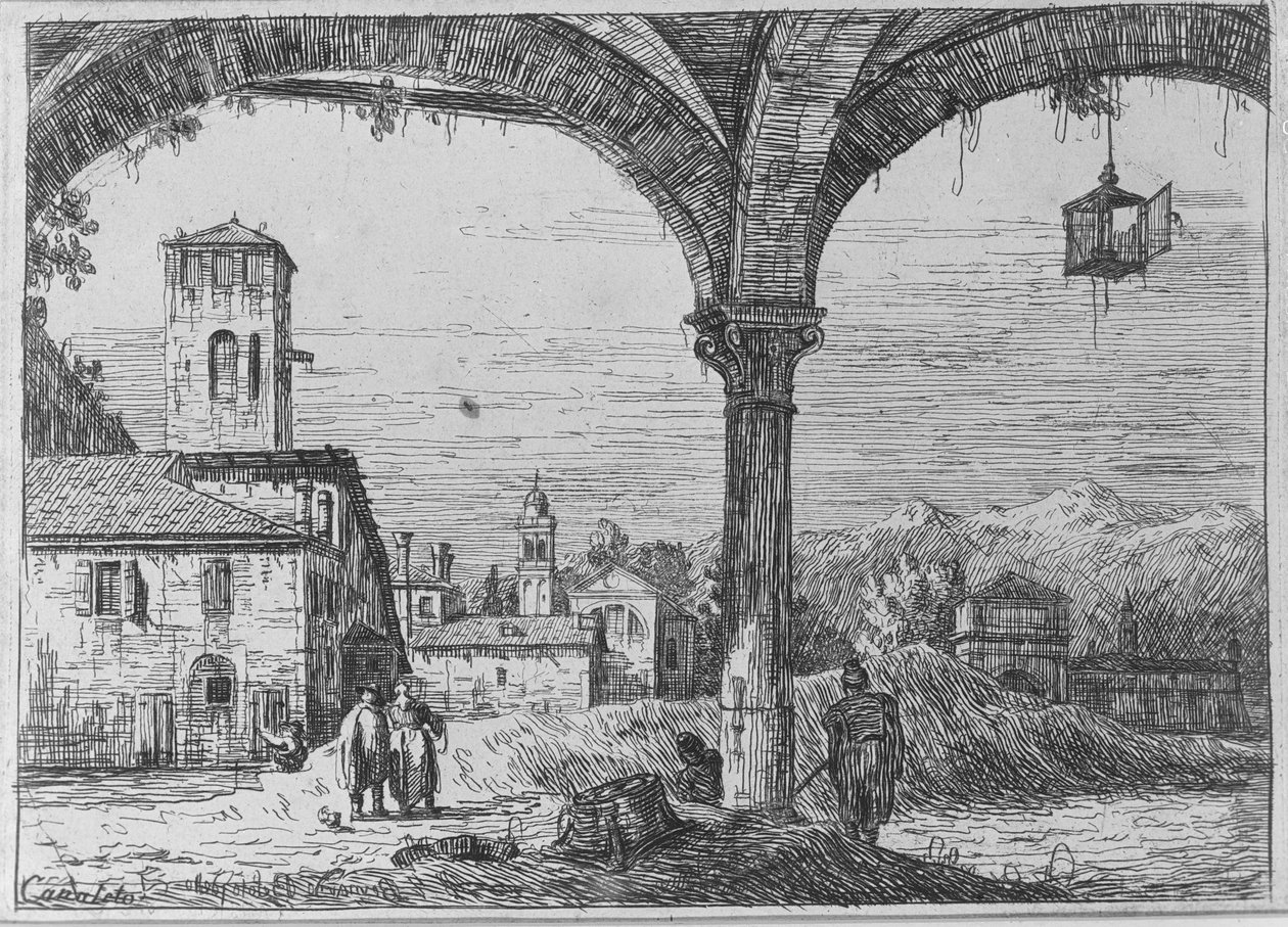 Landscape (A View of Padua from the Fortification) by Bernardo Bellotto