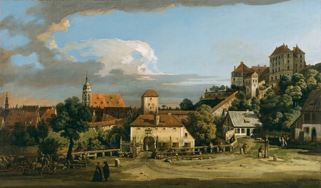 Pirna: The Obertor from the South by Bernardo Bellotto