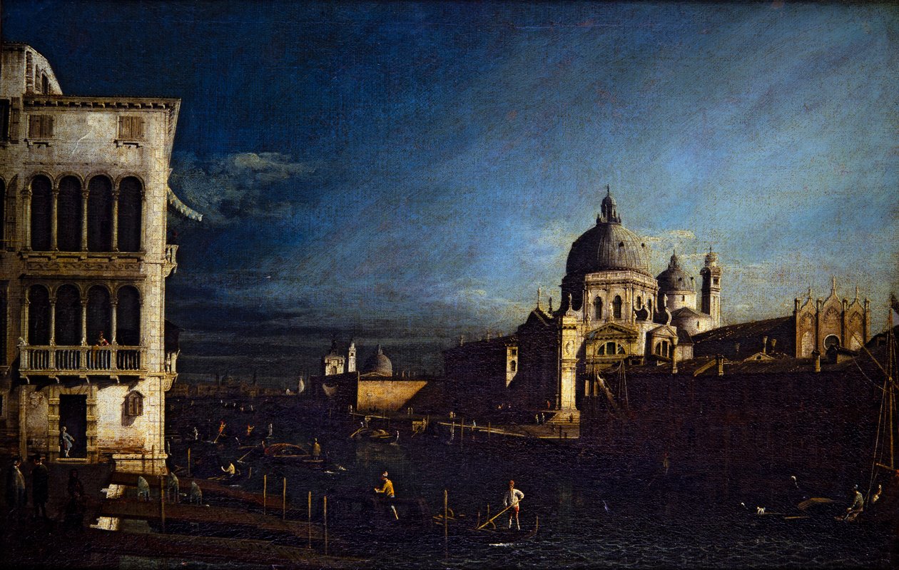 Two Venetian Views, Grand Canal and Molo Looking West by Bernardo Bellotto
