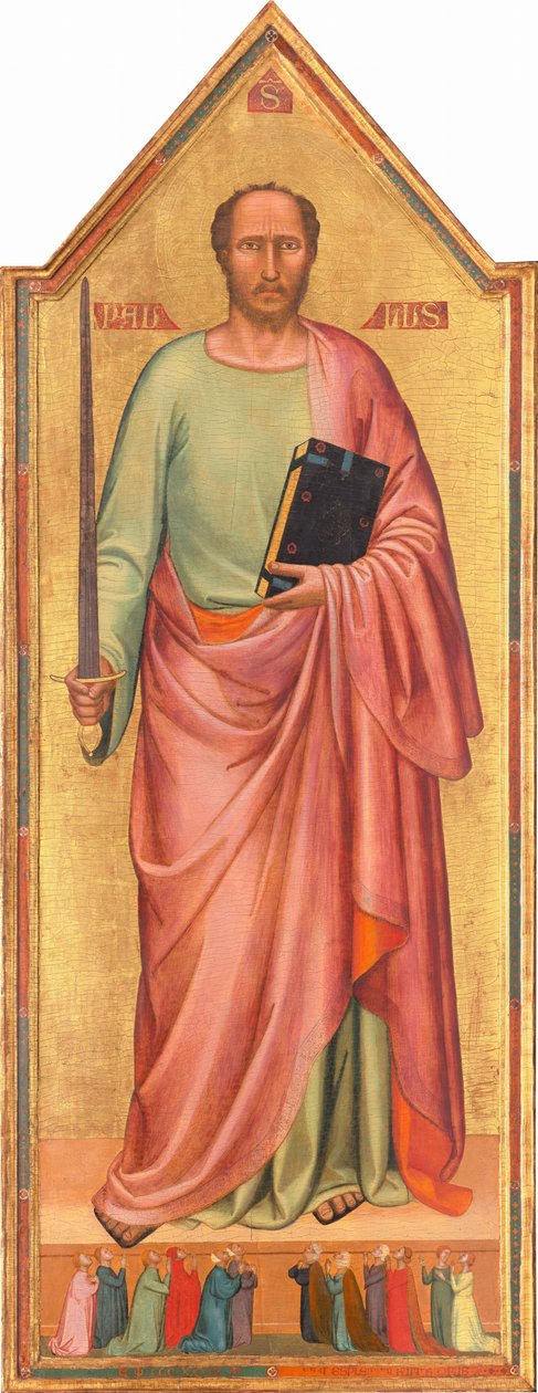 Saint Paul and a Group of Worshippers by Bernardo Daddi