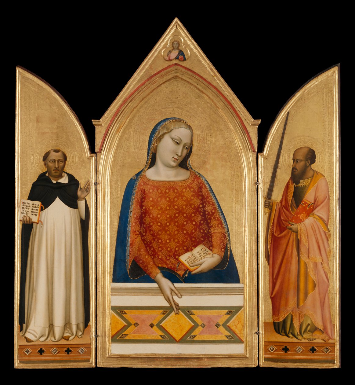 The Virgin Mary with Saints Thomas Aquinas and Paul by Bernardo Daddi