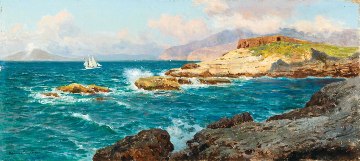 Sailing Ships off the Coast of Capri by Bernardo Hay