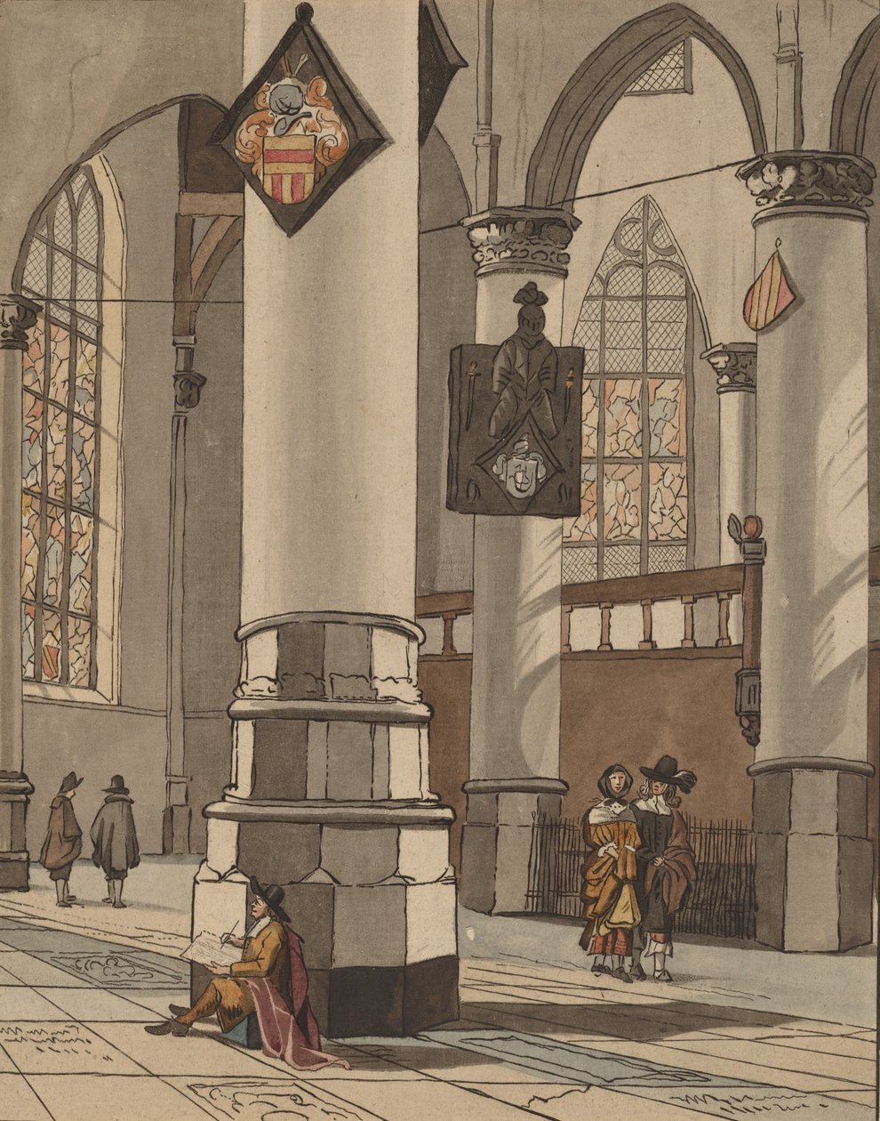 Church Interior by Bernhard Schreuder