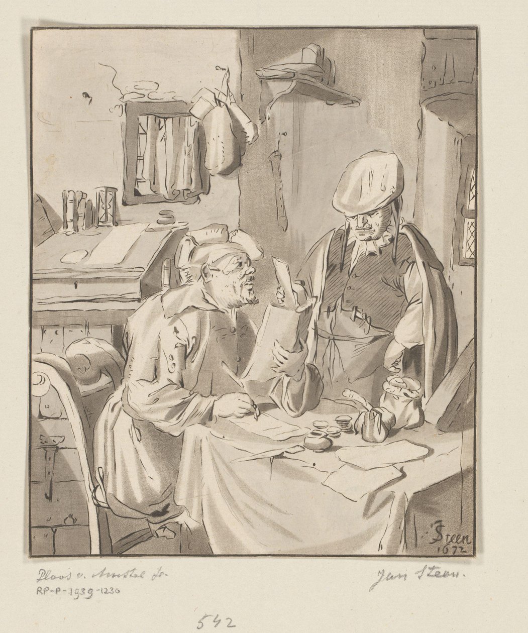 Writer of a Letter by Bernhard Schreuder