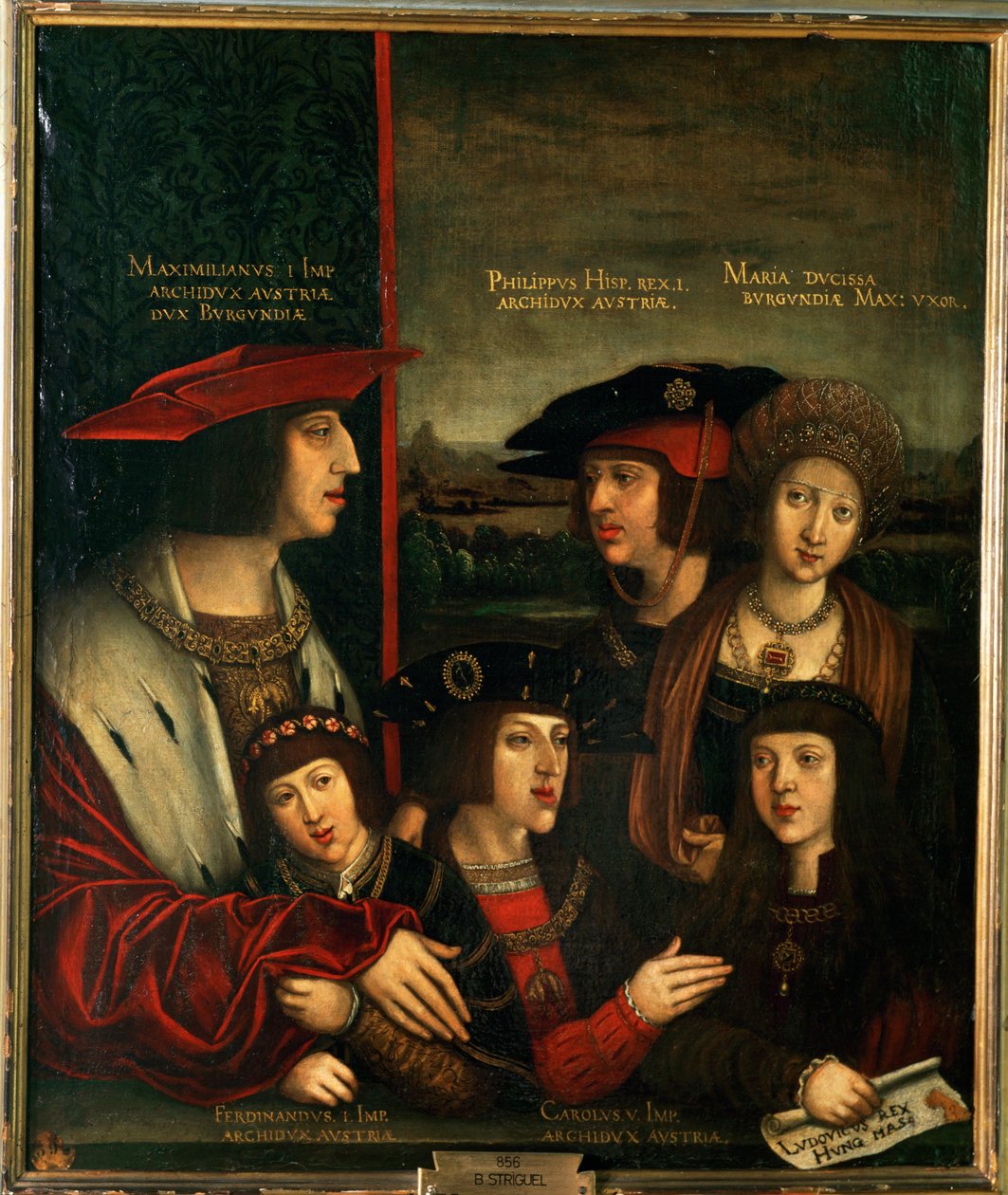 Emperor Maximilian I and His Family by Bernhard Strigel
