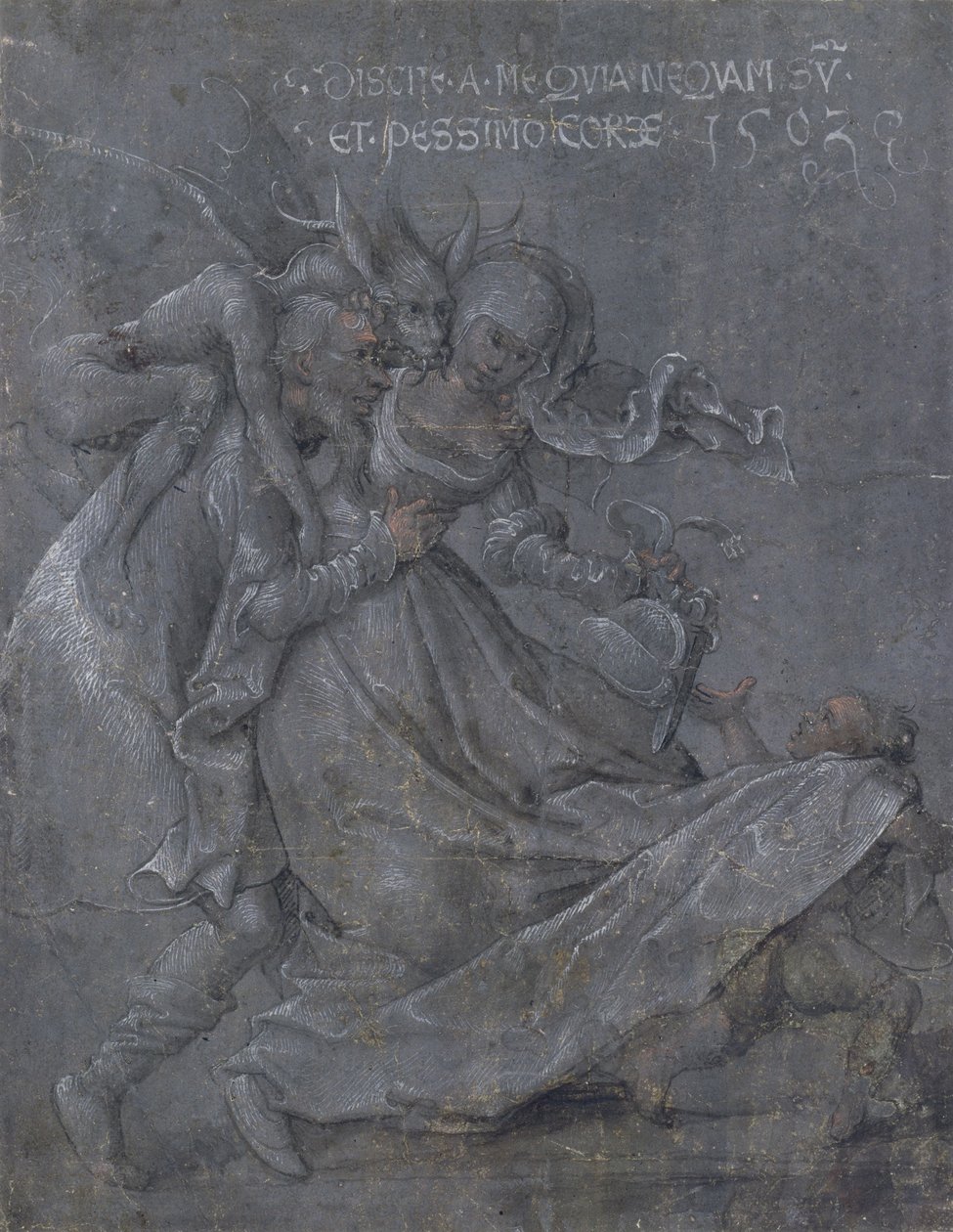 Pair of lovers with the Devil and Cupid, 1503 by Bernhard Strigel